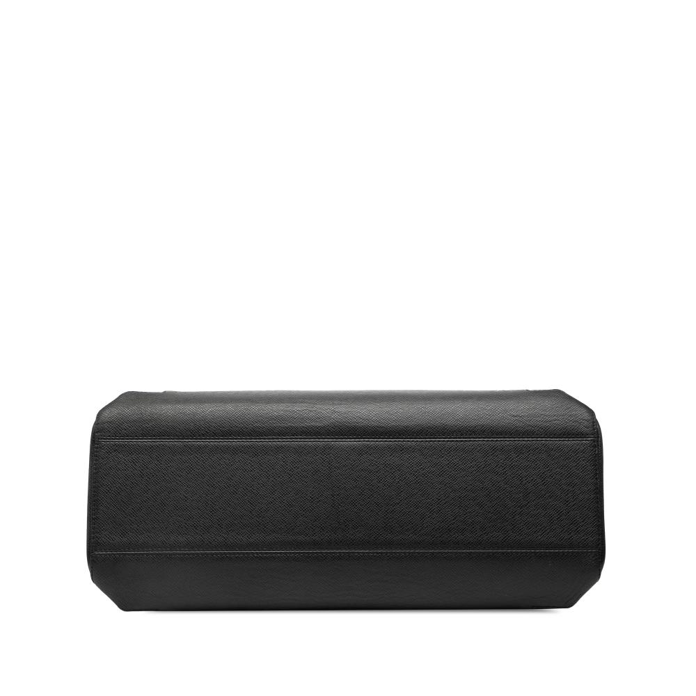 Louis Vuitton B Louis Vuitton Black Taiga Leather Leather Taiga Kasbek GM France