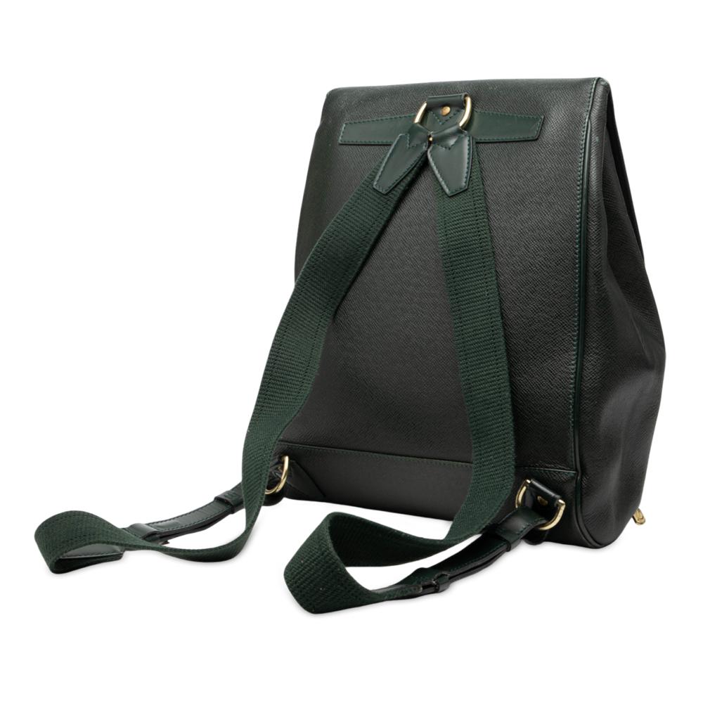 Louis Vuitton B Louis Vuitton Green Dark Green Taiga Leather Leather Taiga Cassiar France