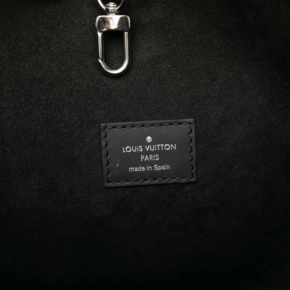 Louis Vuitton B Louis Vuitton Blue with Black Epi Leather Leather Epi Denim Neverfull MM Spain