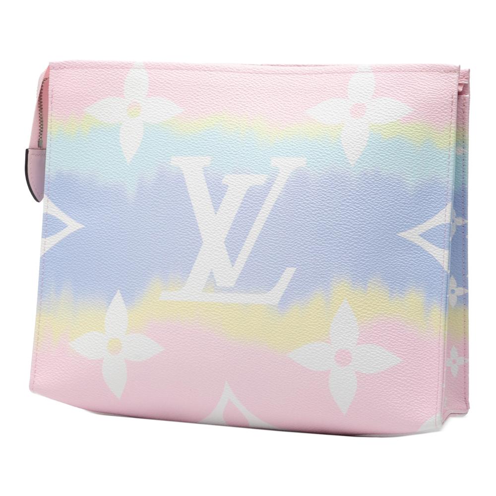 Louis Vuitton AB Louis Vuitton Pink Light Pink Monogram Canvas Fabric Monogram Escale Toiletry Pouch 26 France