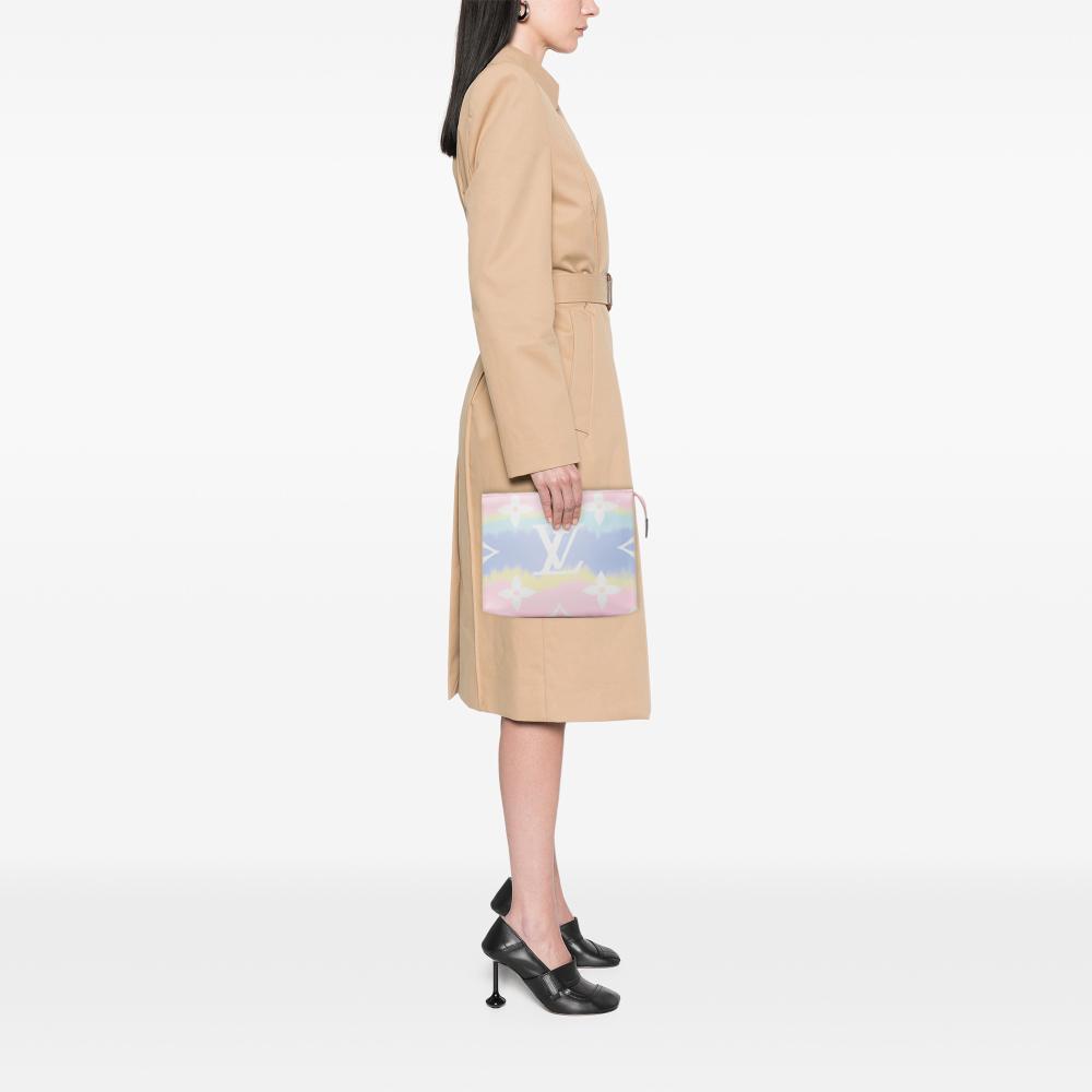 Louis Vuitton AB Louis Vuitton Pink Light Pink Monogram Canvas Fabric Monogram Escale Toiletry Pouch 26 France