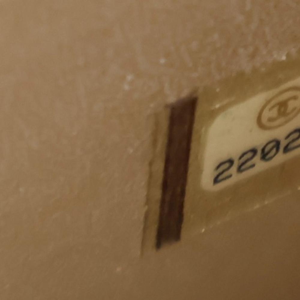 Chanel AB Chanel Gold Light Gold Lambskin Leather Leather CC Lambskin Zip Wallet Italy