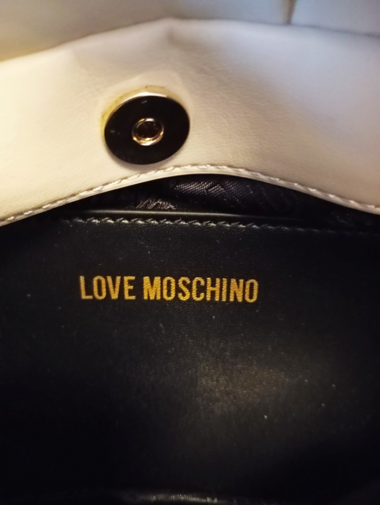 Love Moschino Eco Leather Bow Handle Shoulder Bag