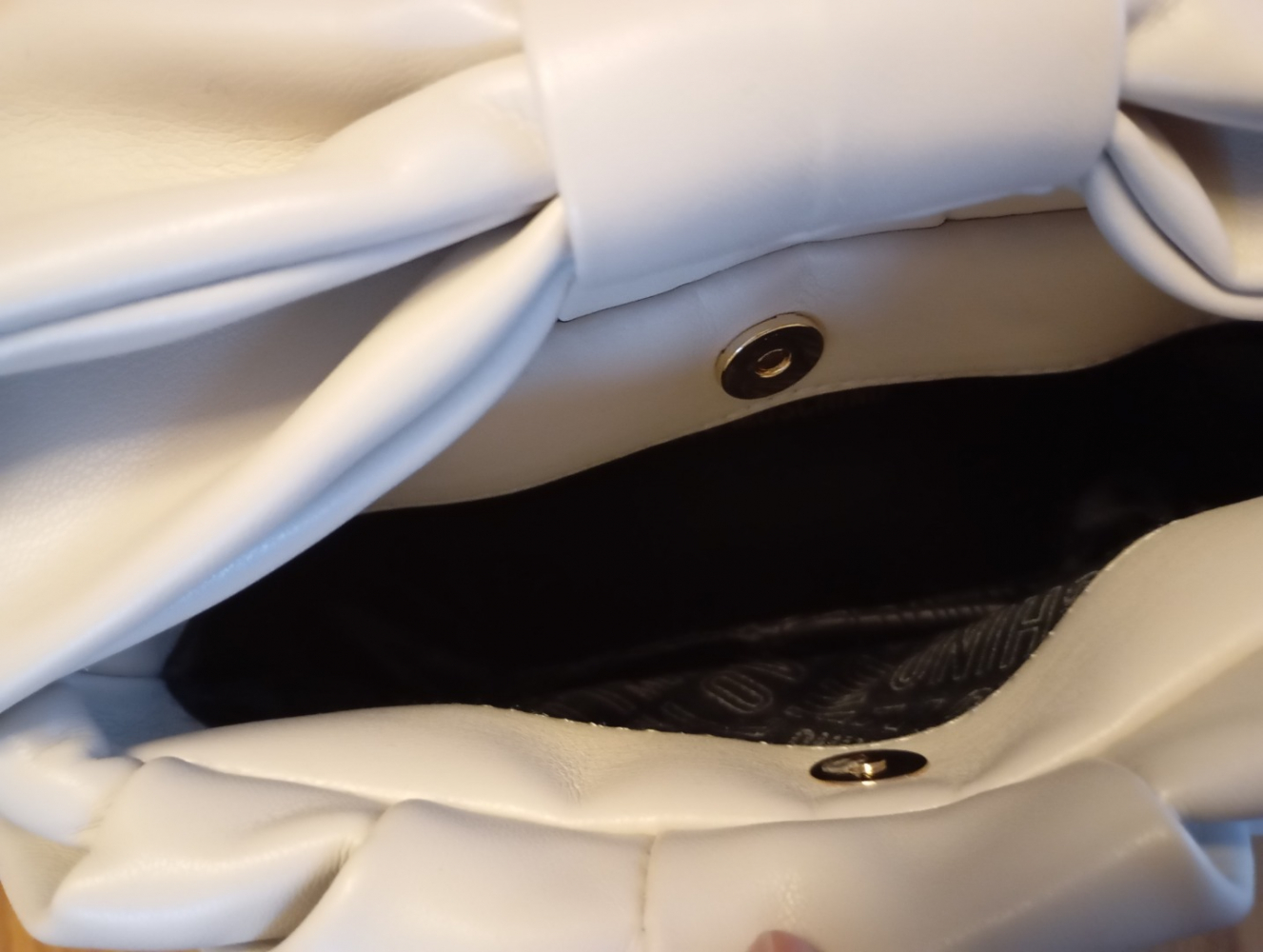 Love Moschino Eco Leather Bow Handle Shoulder Bag