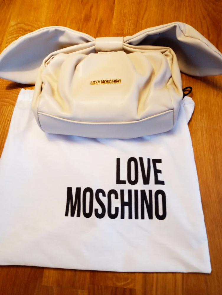 Love Moschino Eco Leather Bow Handle Shoulder Bag