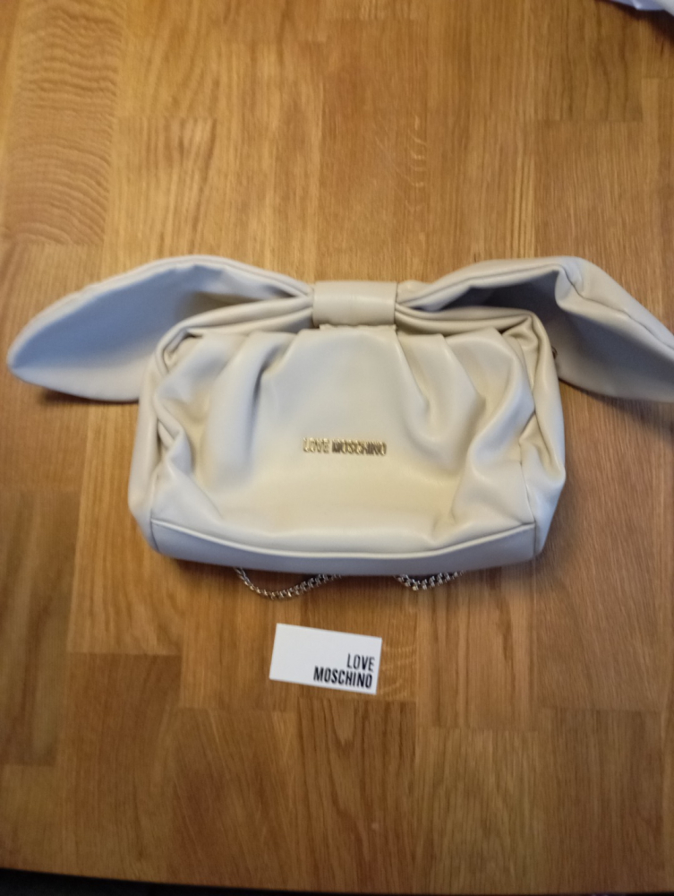 Love Moschino Eco Leather Bow Handle Shoulder Bag