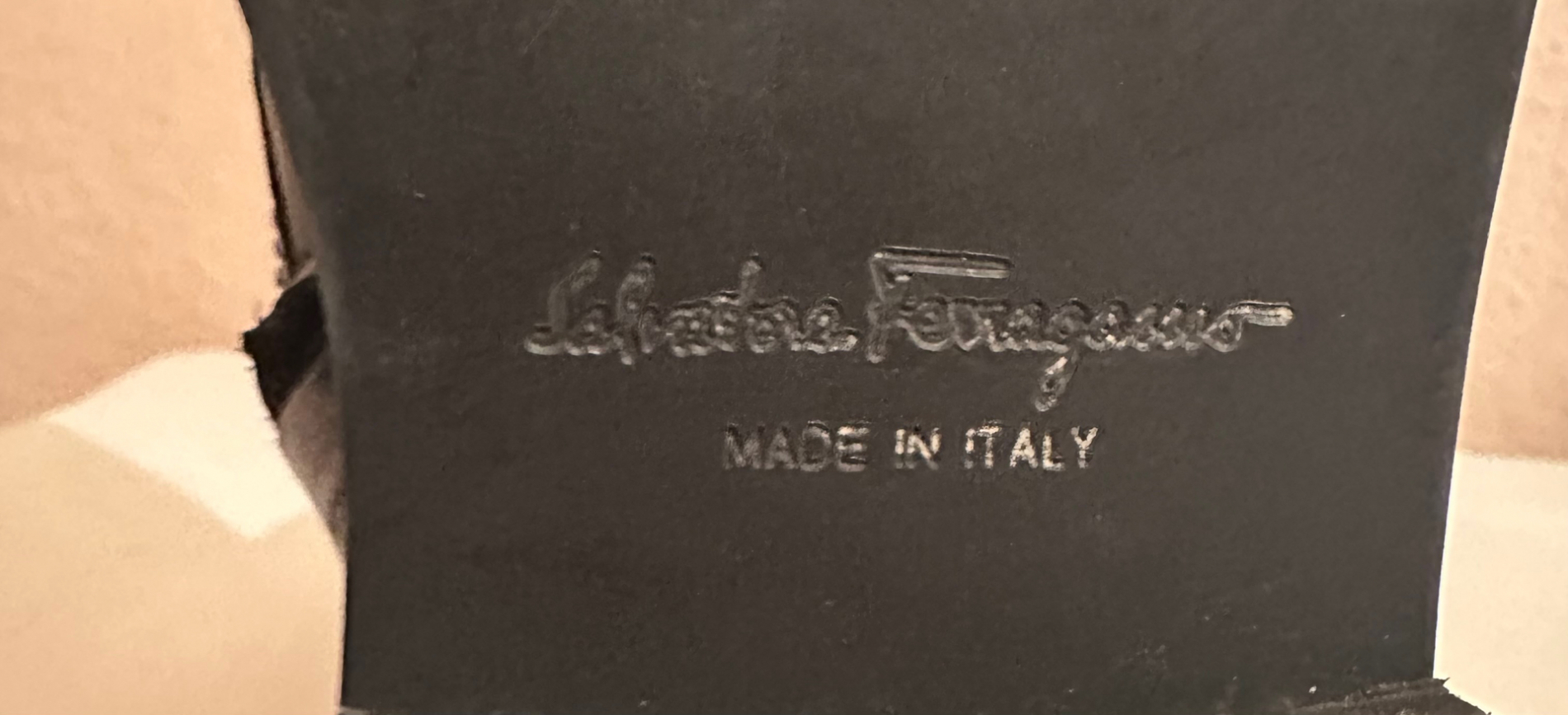 Ferragamo Black lace-up combat boots