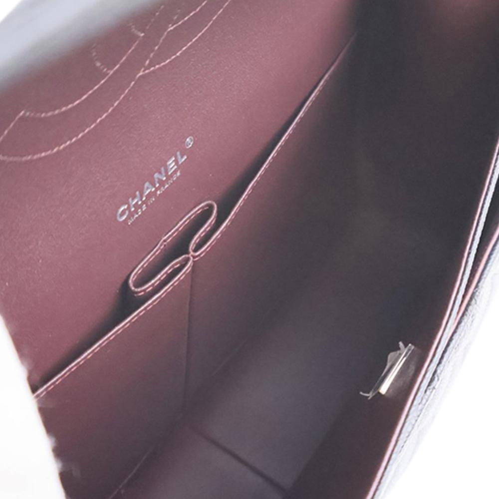 Chanel AB Chanel Black Caviar Leather Leather Maxi Classic Caviar Double Flap France