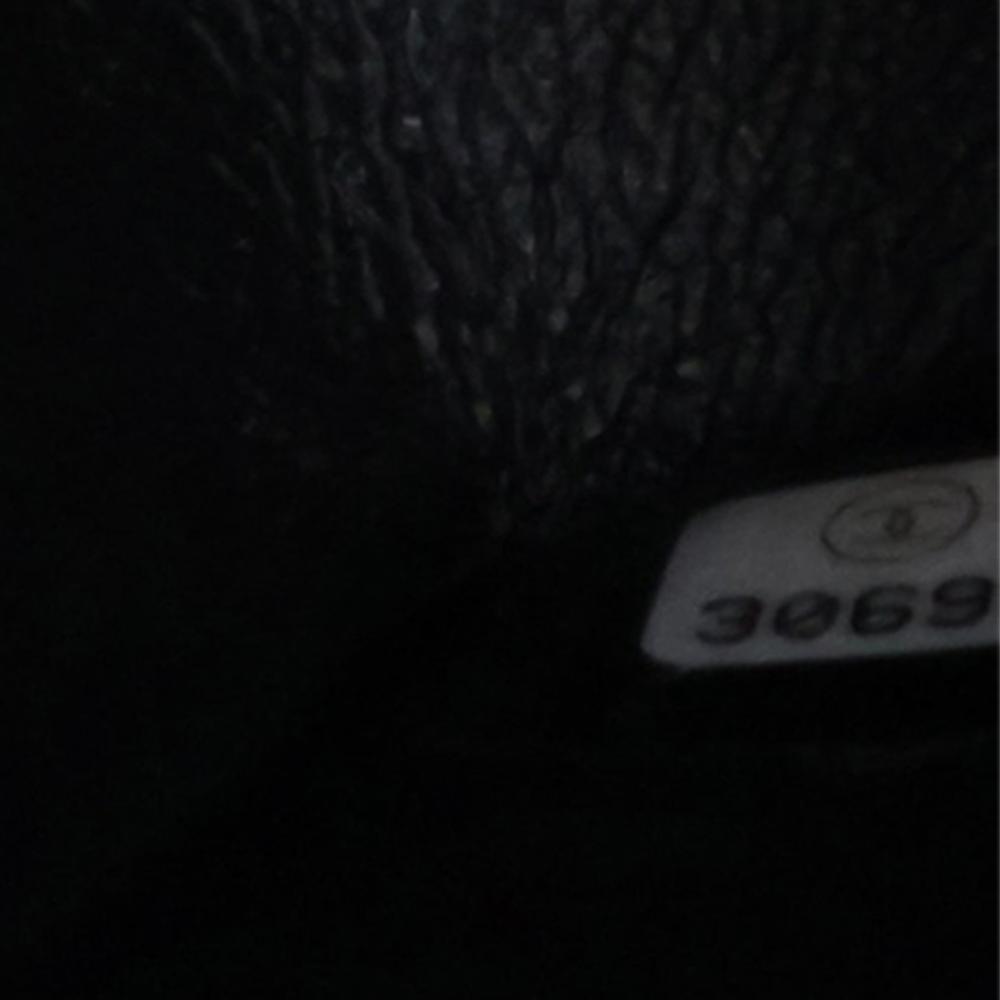 Chanel AB Chanel Black Lambskin Leather Leather Small Classic Chevron Lambskin Double Flap Italy