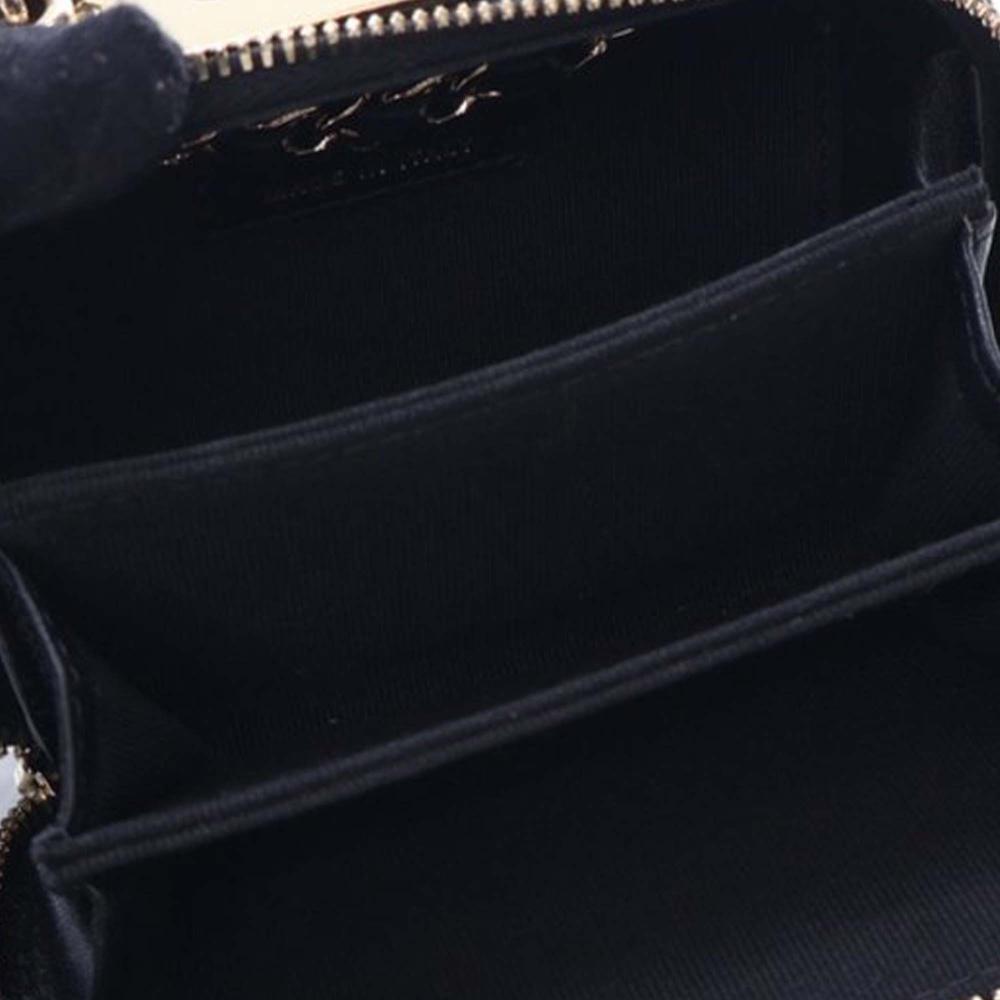 Chanel AB Chanel Black Lambskin Leather Leather Mini Lambskin Trendy CC Cardholder With Chain Italy