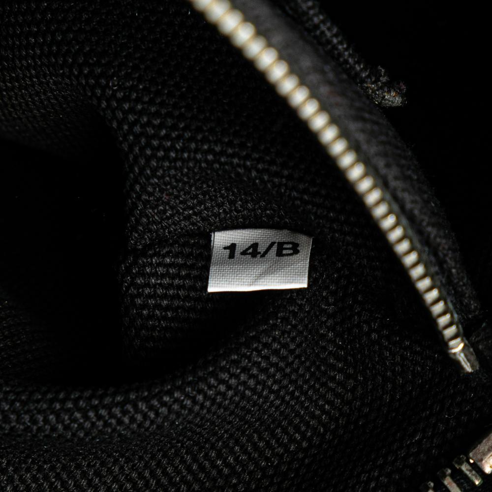 Prada B Prada Blue Dark Blue Canvas Fabric Camouflage Canapa Logo Satchel Italy