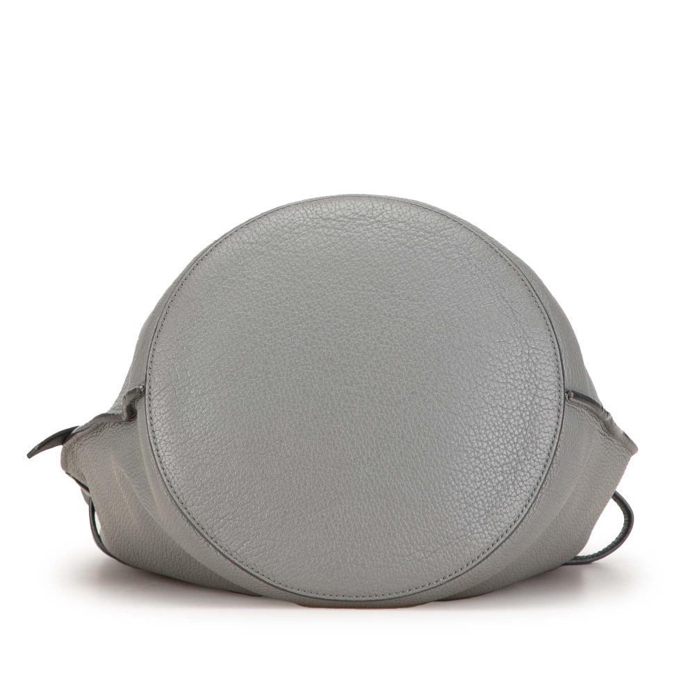 Celine B Celine Brown Beige Calf Leather Big Bag Bucket Italy