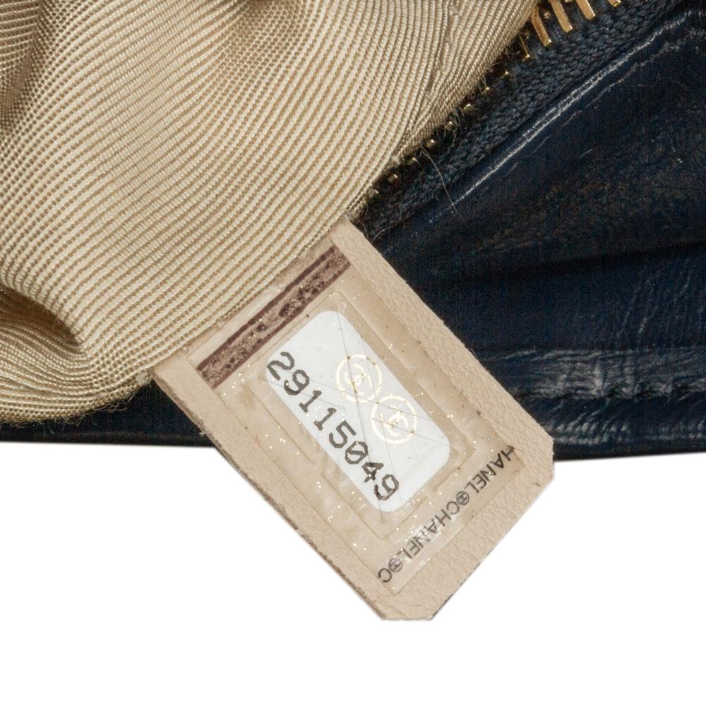 Chanel AB Chanel Brown Navy with Blue Navy Rattan Natural Material Small Gabrielle Crossbody Italy