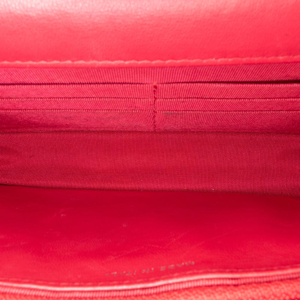 Chanel B Chanel Pink Dark Pink Lambskin Leather Leather Classic Lambskin Wallet on Chain Italy