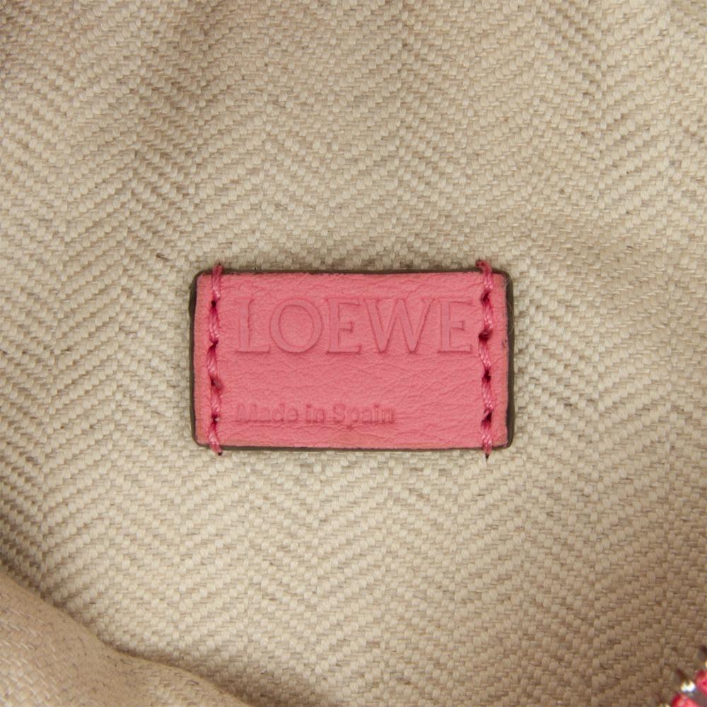 Loewe AB LOEWE Pink Calf Leather Mini skin Puzzle Satchel Spain