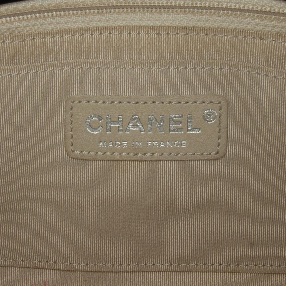 Chanel AB Chanel Blue Navy Lambskin Leather Leather CC Quilted Perforated Lambskin Single Flap Italy