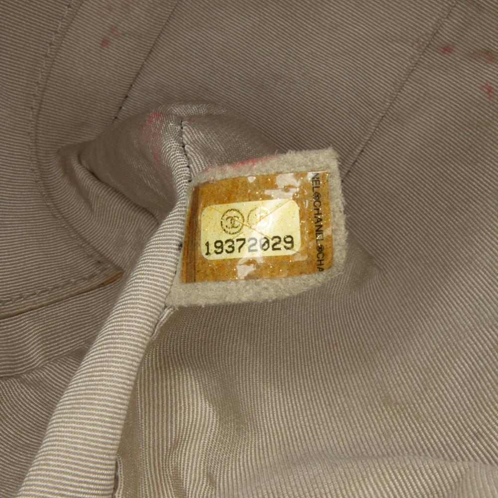 Chanel AB Chanel Blue Navy Lambskin Leather Leather CC Quilted Perforated Lambskin Single Flap Italy