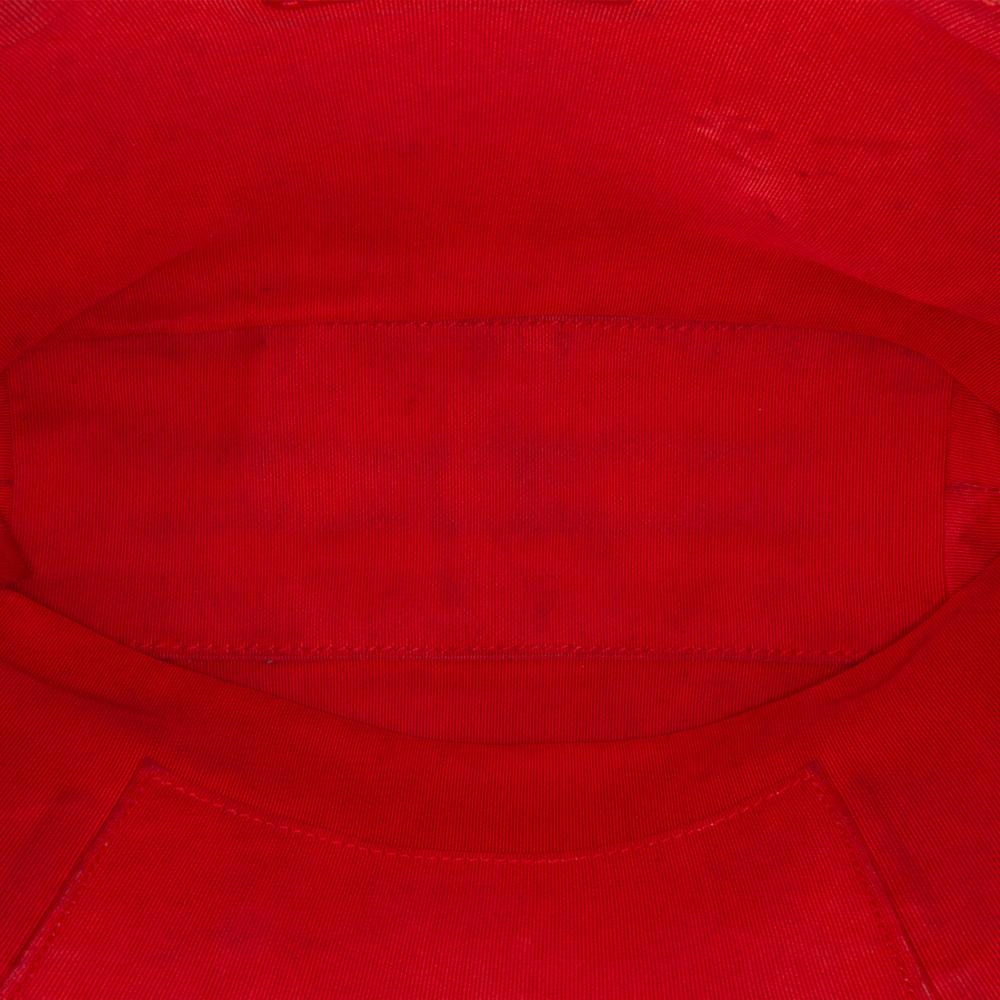 Chanel B Chanel Red with White Tweed Fabric Street Allure Camera Bag Italy