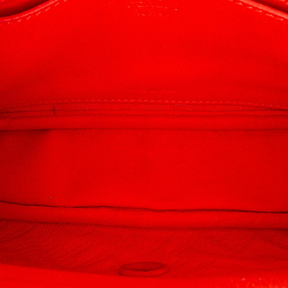 Fendi B Fendi Red Nylon Fabric Midi Chain Baguette Italy