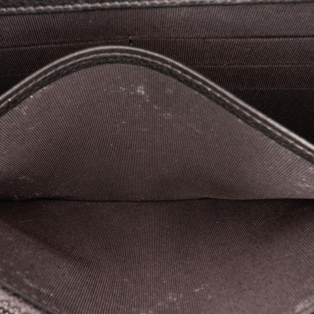 Chanel B Chanel Black Calf Leather Studded Wallet on Chain Italy