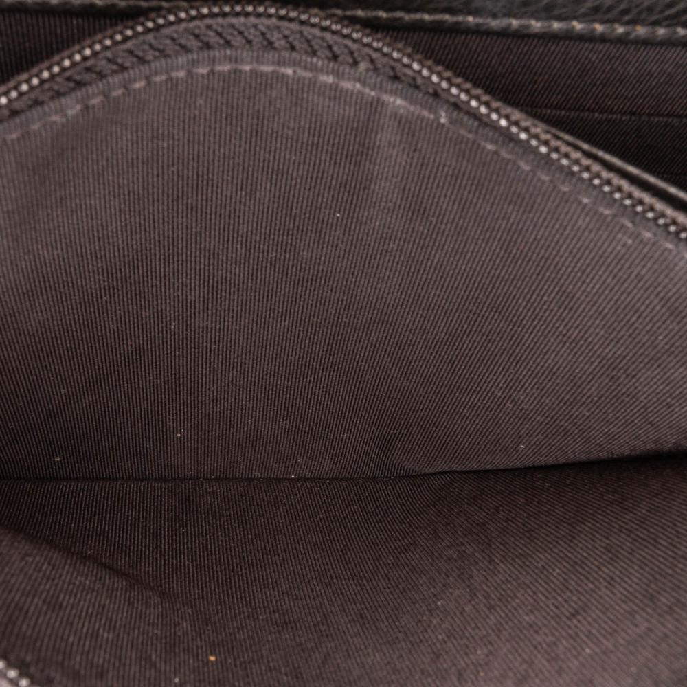 Chanel B Chanel Black Calf Leather Studded Wallet on Chain Italy