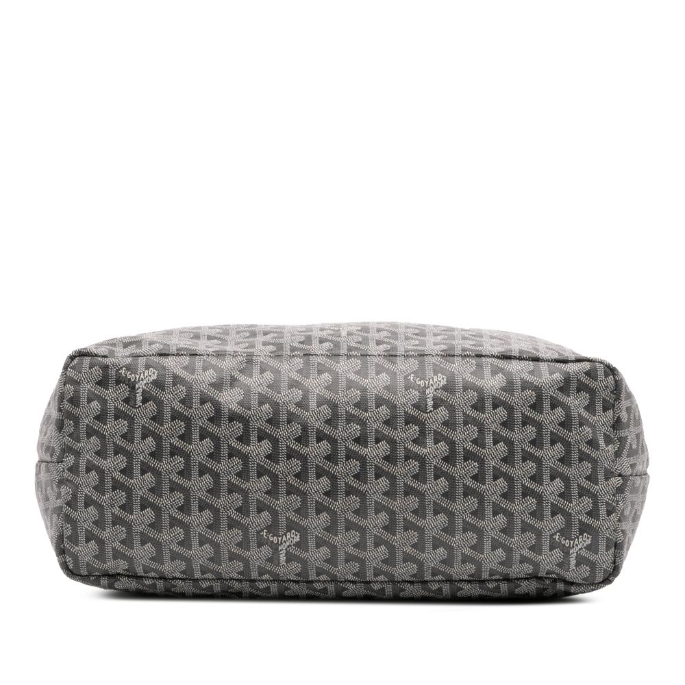 Goyard B Goyard Gray Coated Canvas Fabric Goyardine Saint Louis PM France