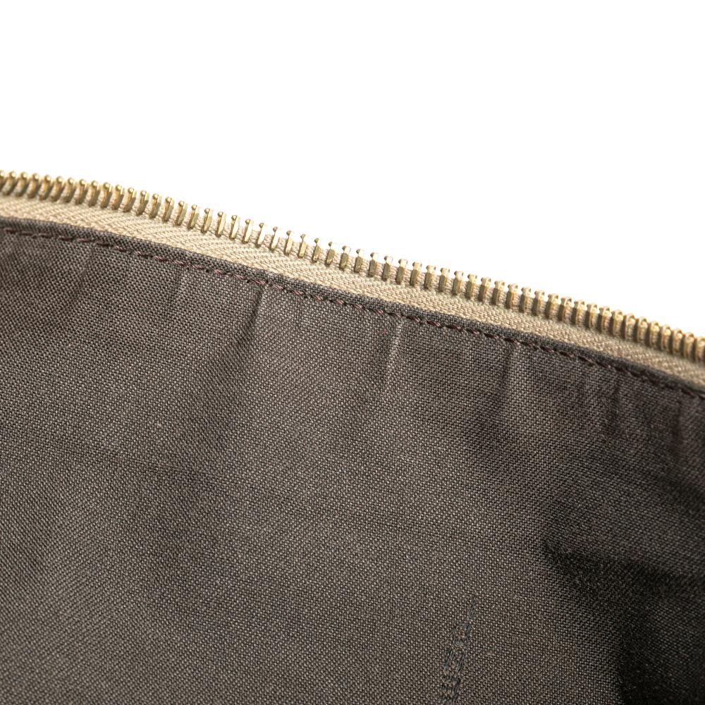 Fendi B Fendi Brown Light Brown Canvas Fabric Zucchino Crossbody Italy