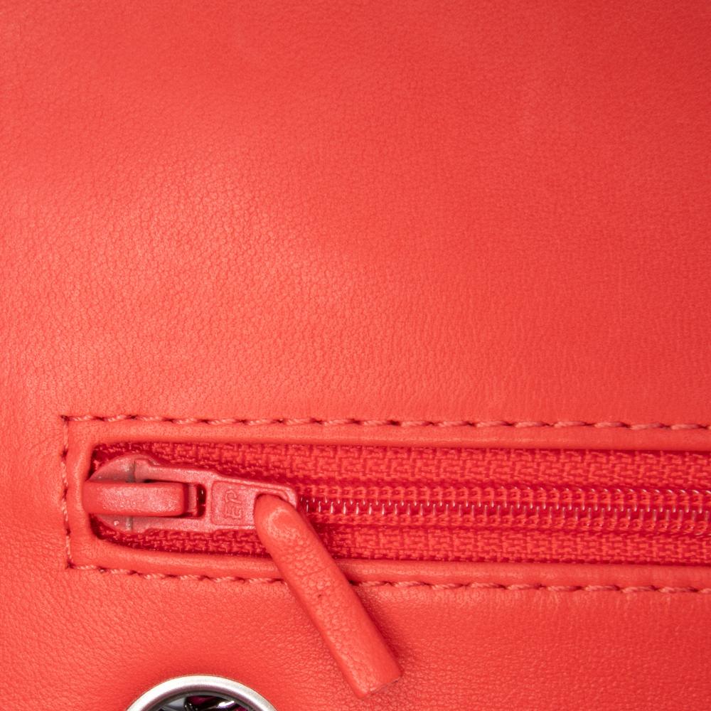 Chanel B Chanel Red Lambskin Leather Leather Medium Classic Bicolor Lambskin Double Flap France