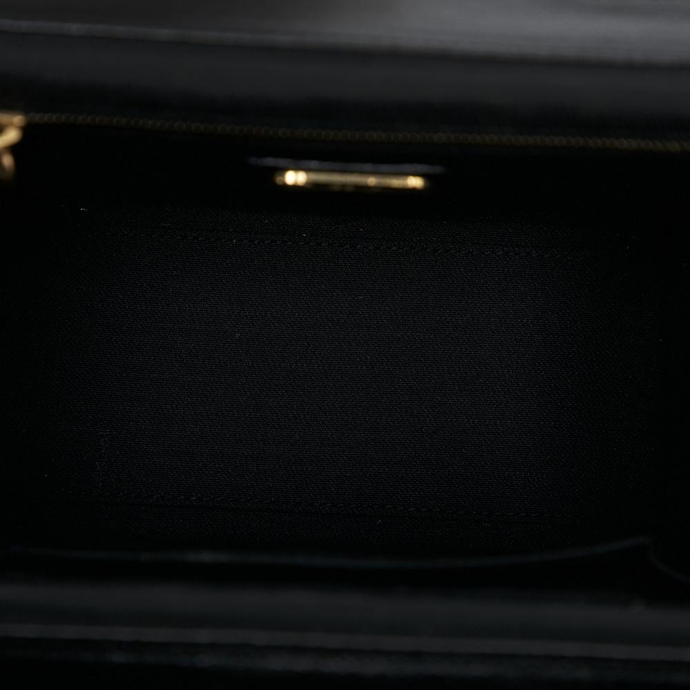 Fendi B Fendi Black Velvet Fabric Push Lock Box Satchel Italy