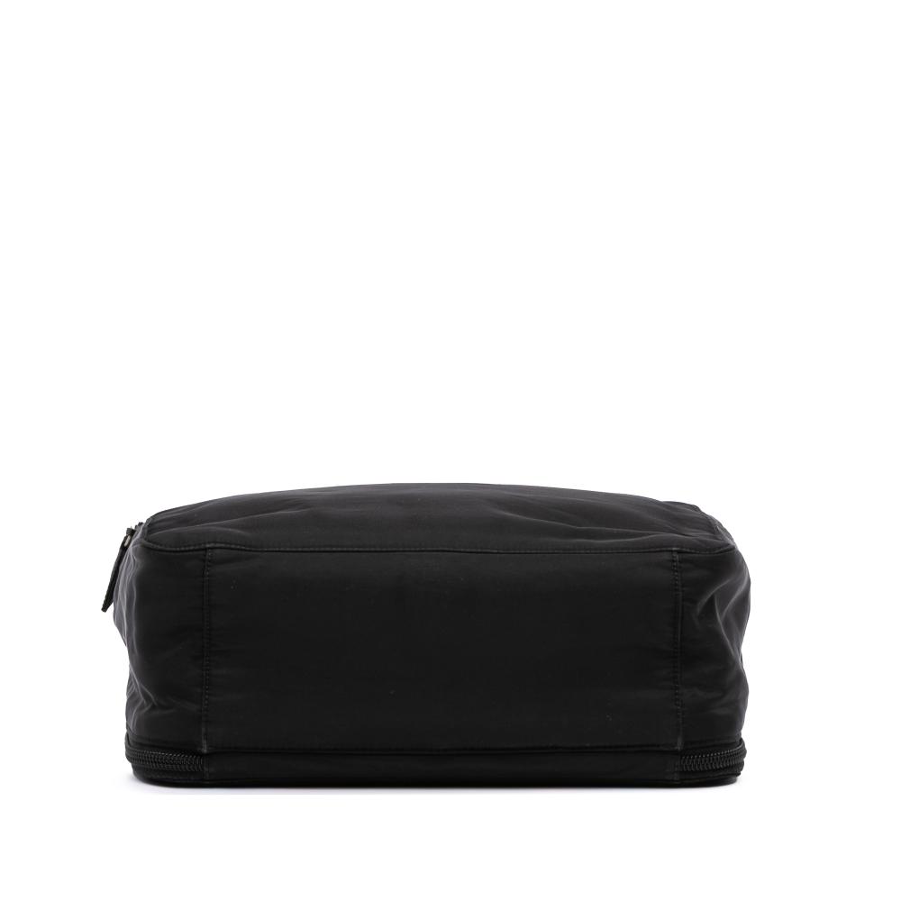 Prada B Prada Black Nylon Fabric Tessuto Handbag Italy