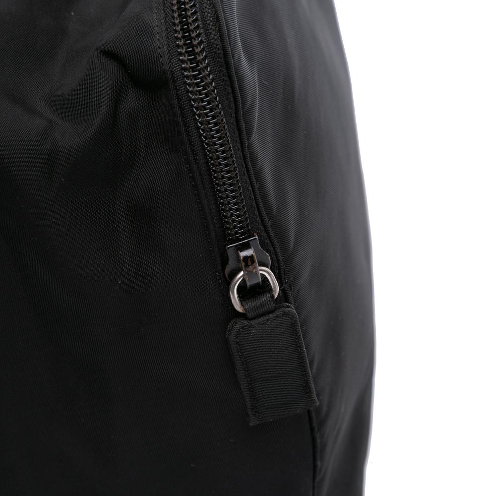 Prada B Prada Black Nylon Fabric Tessuto Handbag Italy