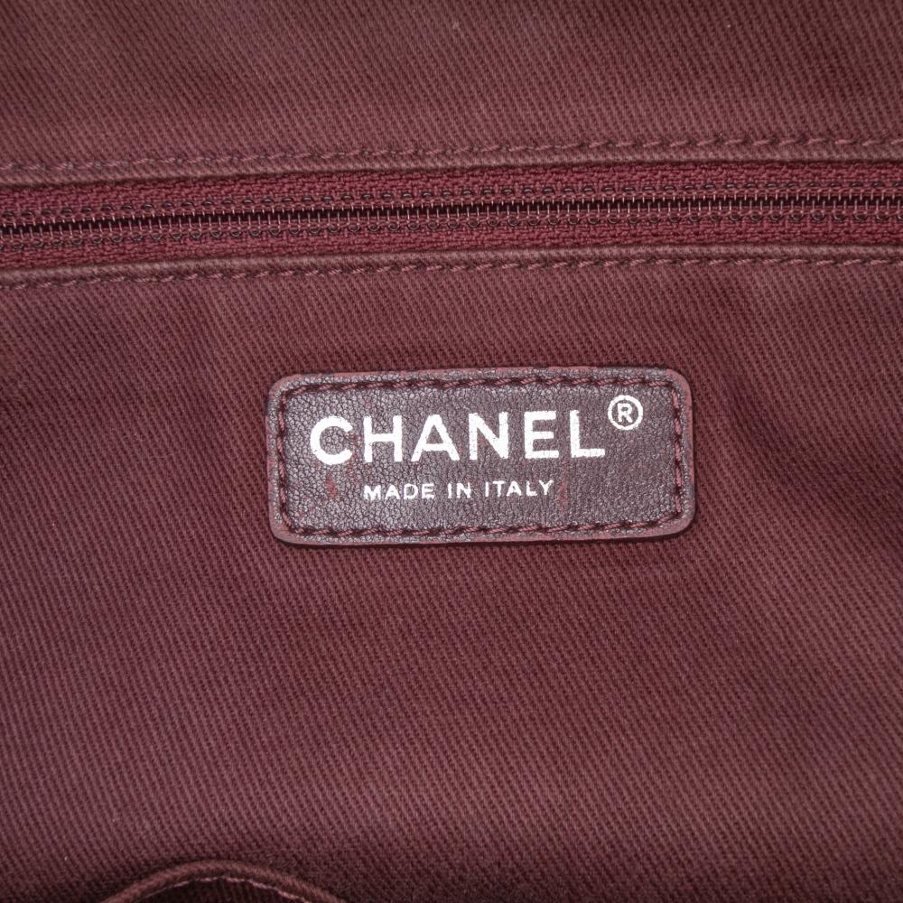 Chanel B Chanel Red Burgundy Calf Leather Jumbo Quilted Aged skin New Portobello Flap Italy