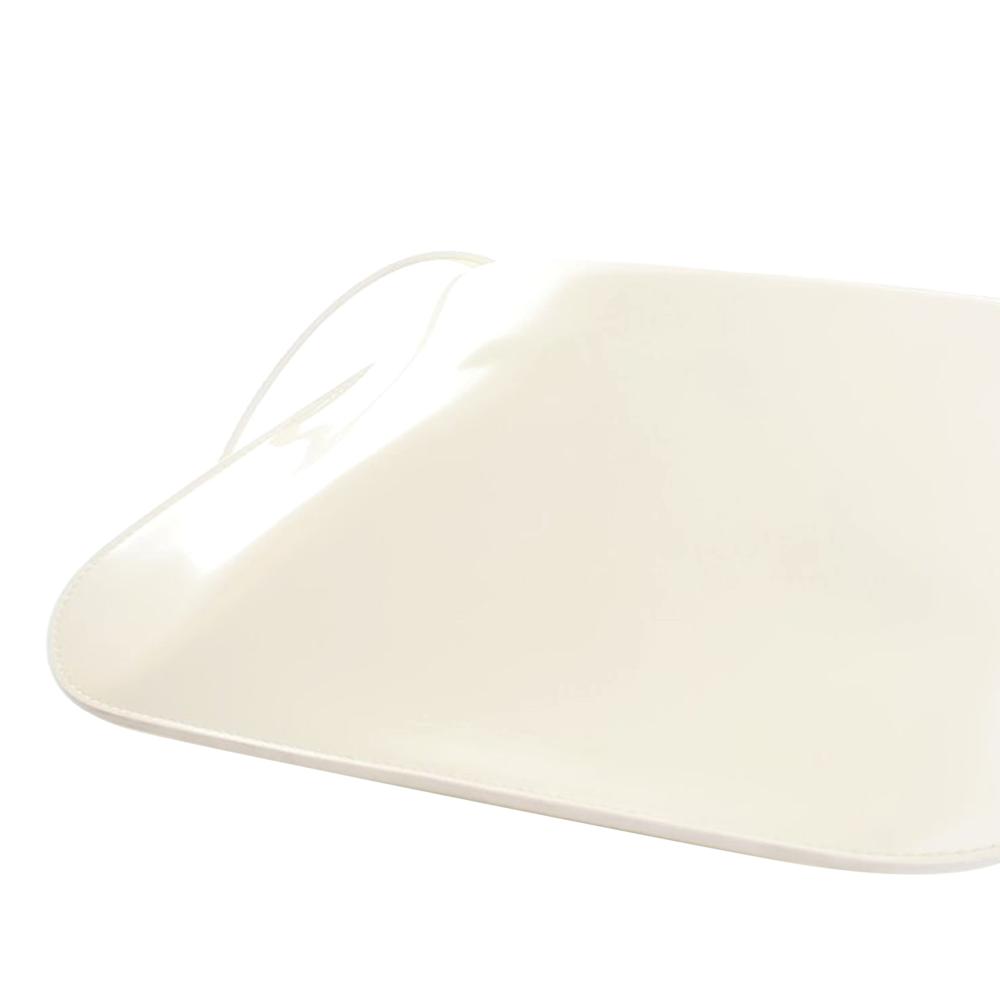 Bottega Veneta AB Bottega Veneta White Calf Leather Brushed skin Cradle Fold Over Shoulder Bag Italy