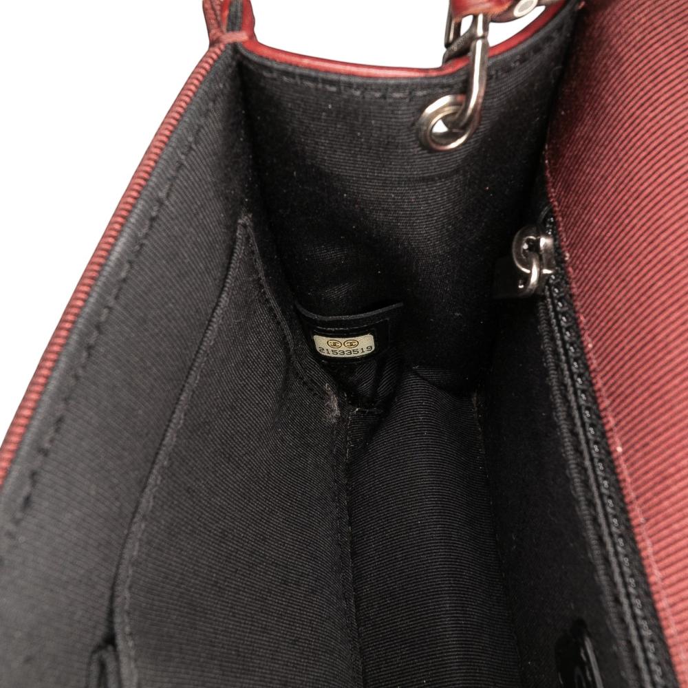 Chanel AB Chanel Red Dark Red Lambskin Leather Leather Small Quilted Lambskin Ballerine Flap Bag Italy