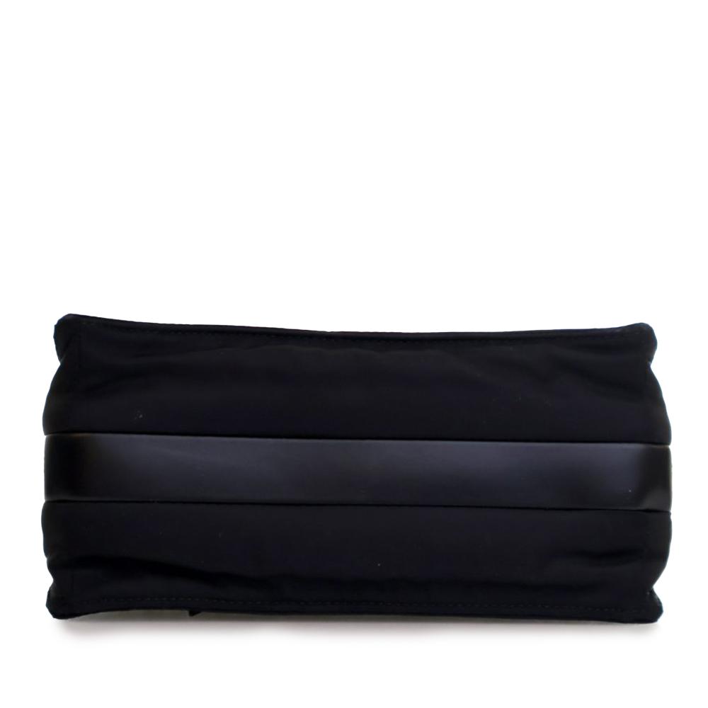 Prada B Prada Black Nylon Fabric Small Re Padded Traveller Shoulder Bag Italy