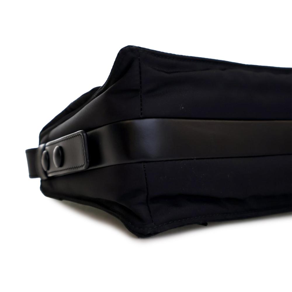 Prada B Prada Black Nylon Fabric Small Re Padded Traveller Shoulder Bag Italy
