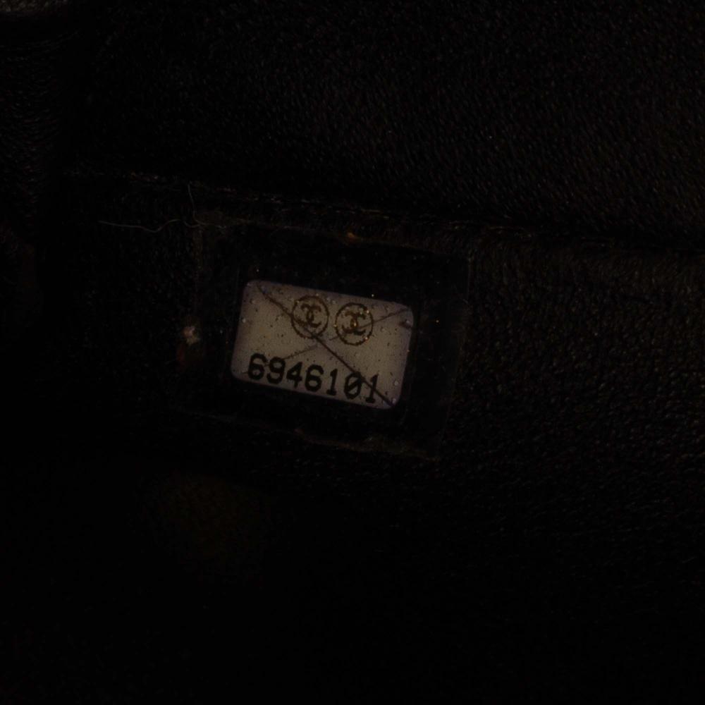 Chanel B Chanel Black Lambskin Leather Leather Quilted Lambskin Chocolate Bar Shoulder Bag France