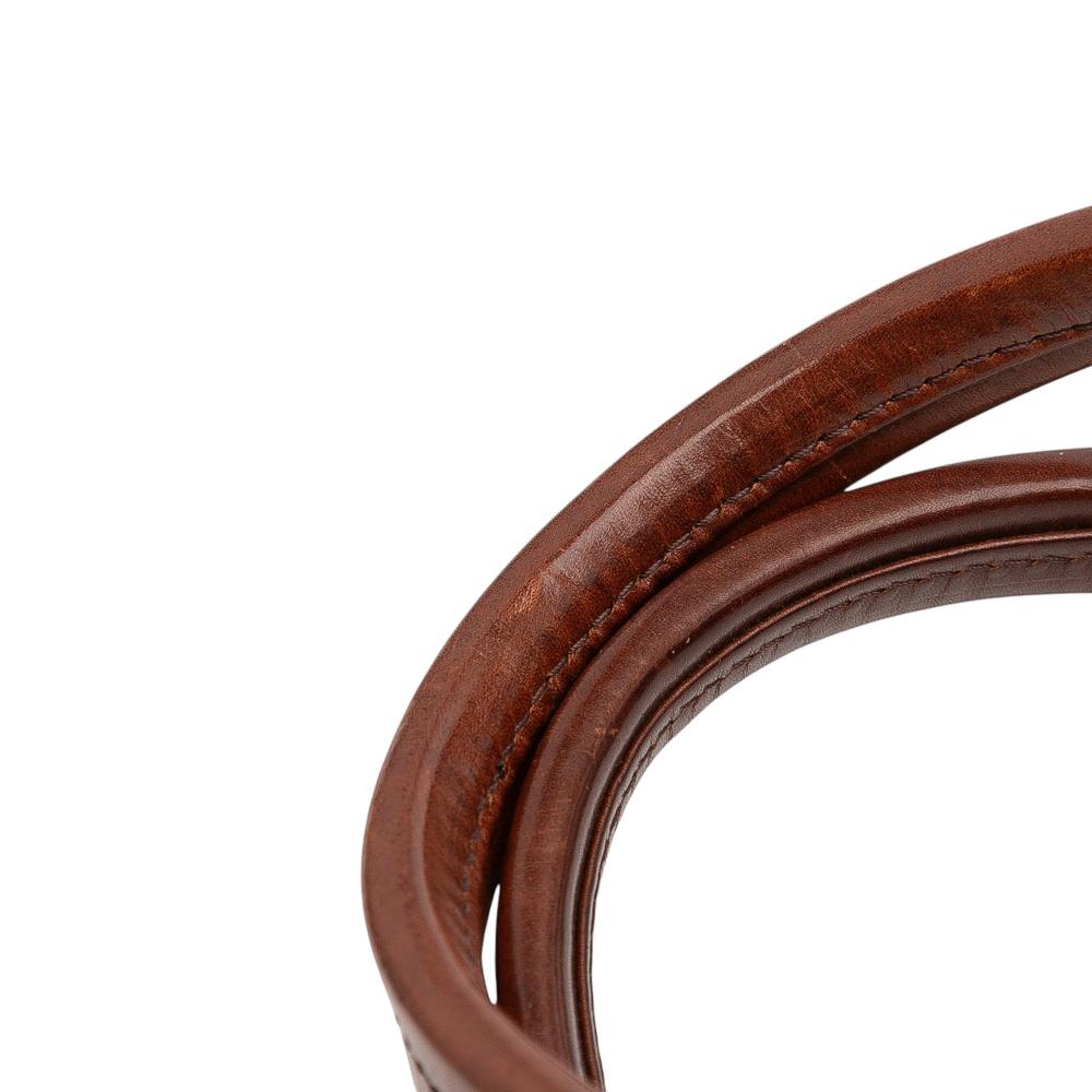 Burberry B Burberry Brown Beige Canvas Fabric Mega Check Lowry Satchel Italy