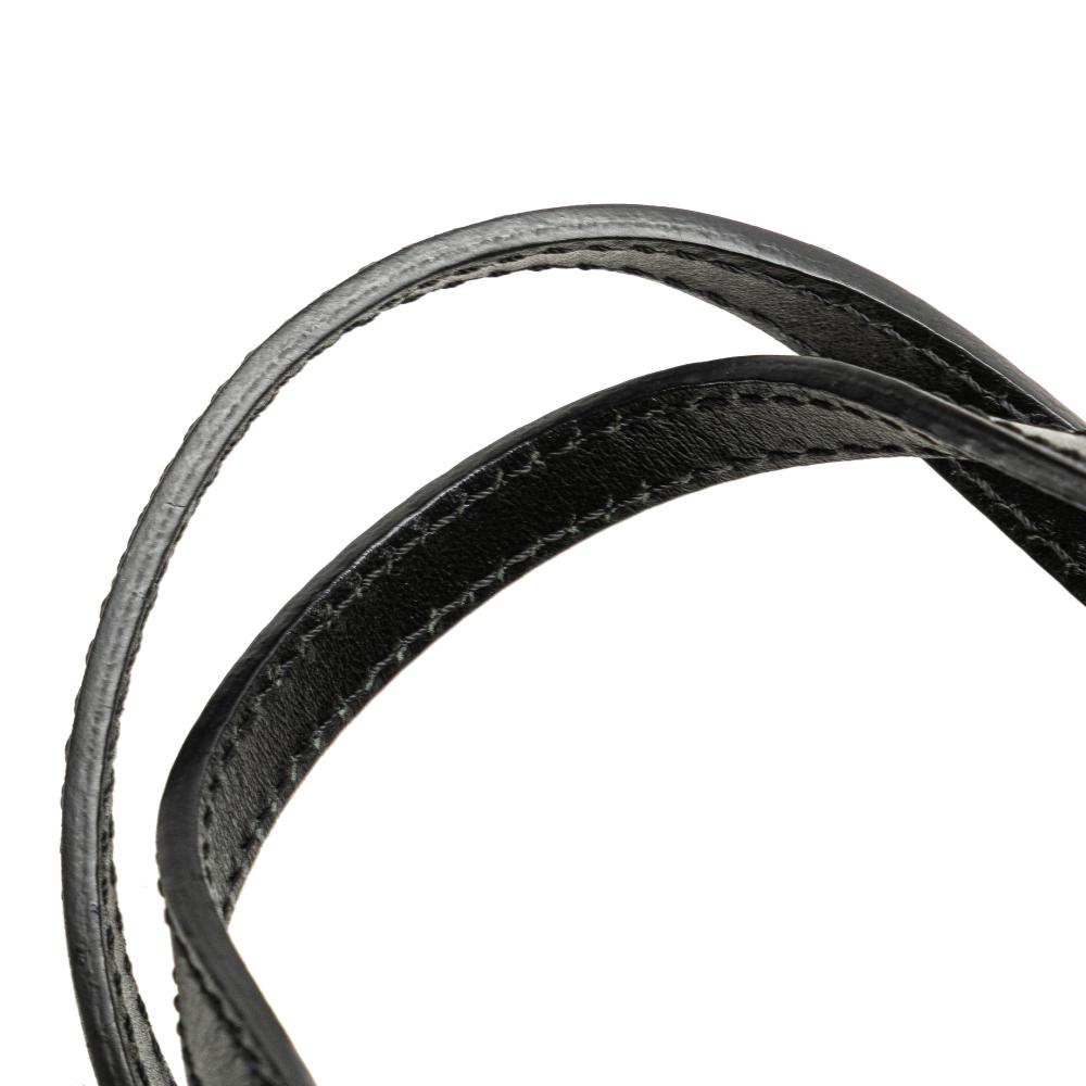 Fendi B Fendi Black Canvas Fabric Mini Zucchino Handbag Italy