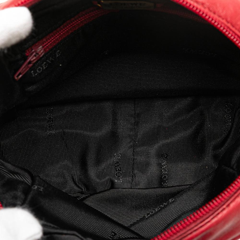 Loewe B LOEWE Red Calf Leather Anagram Crossbody Spain