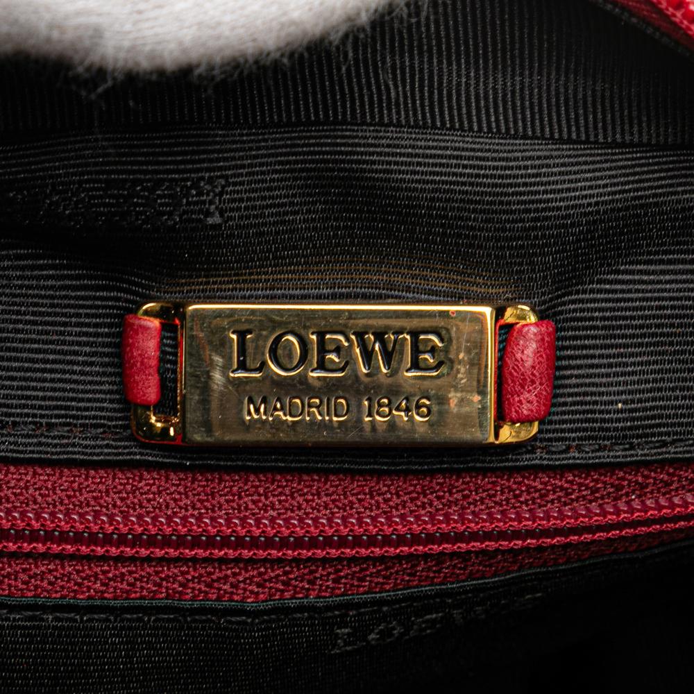 Loewe B LOEWE Red Calf Leather Anagram Crossbody Spain