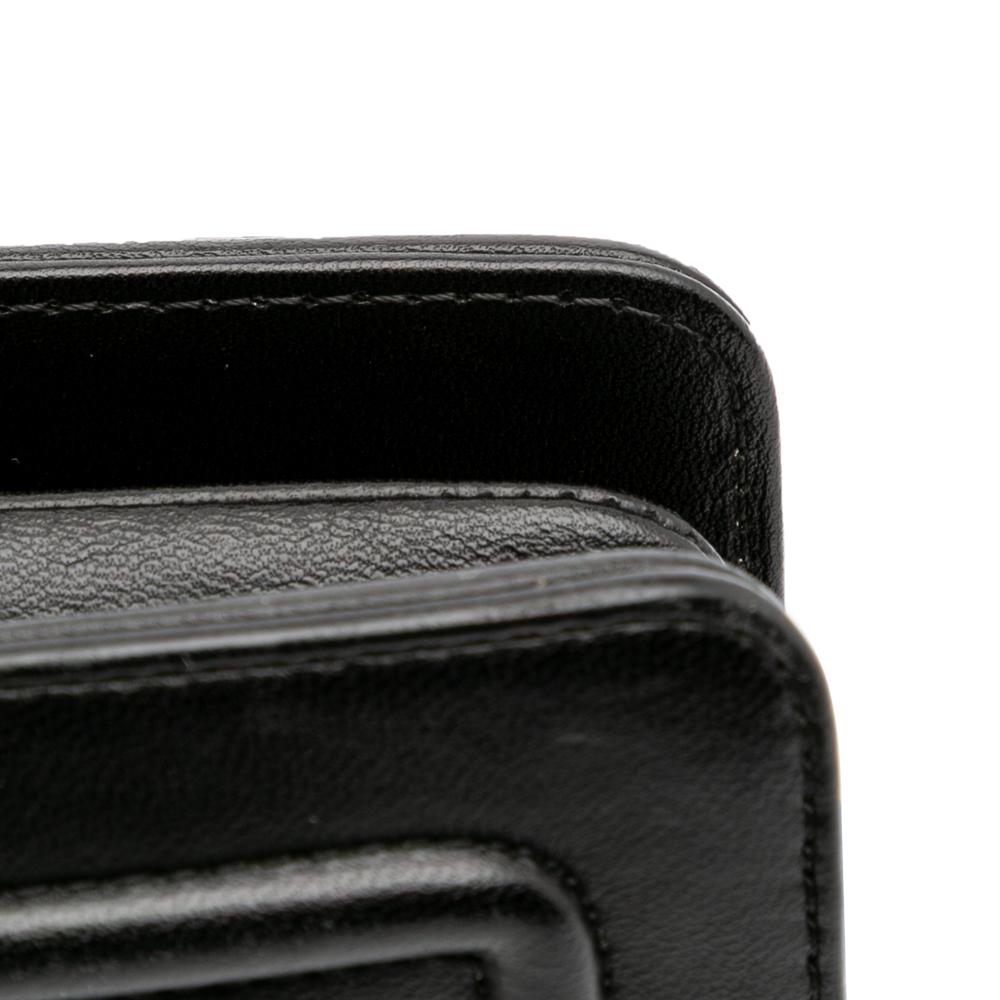 Chanel B Chanel Black Lambskin Leather Leather Lambskin CC Antico Flap Italy