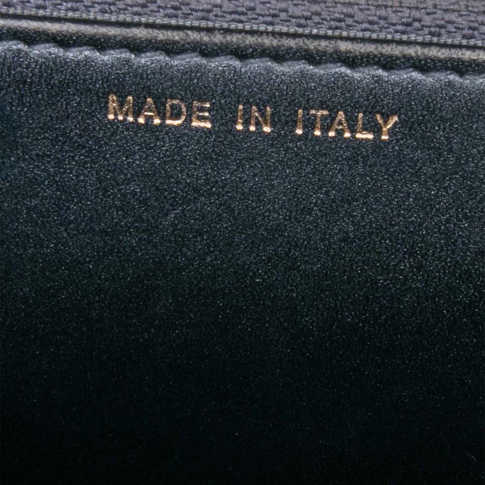 Chanel B Chanel Black Lambskin Leather Leather Quilted Lambskin Boy Wallet On Chain Italy