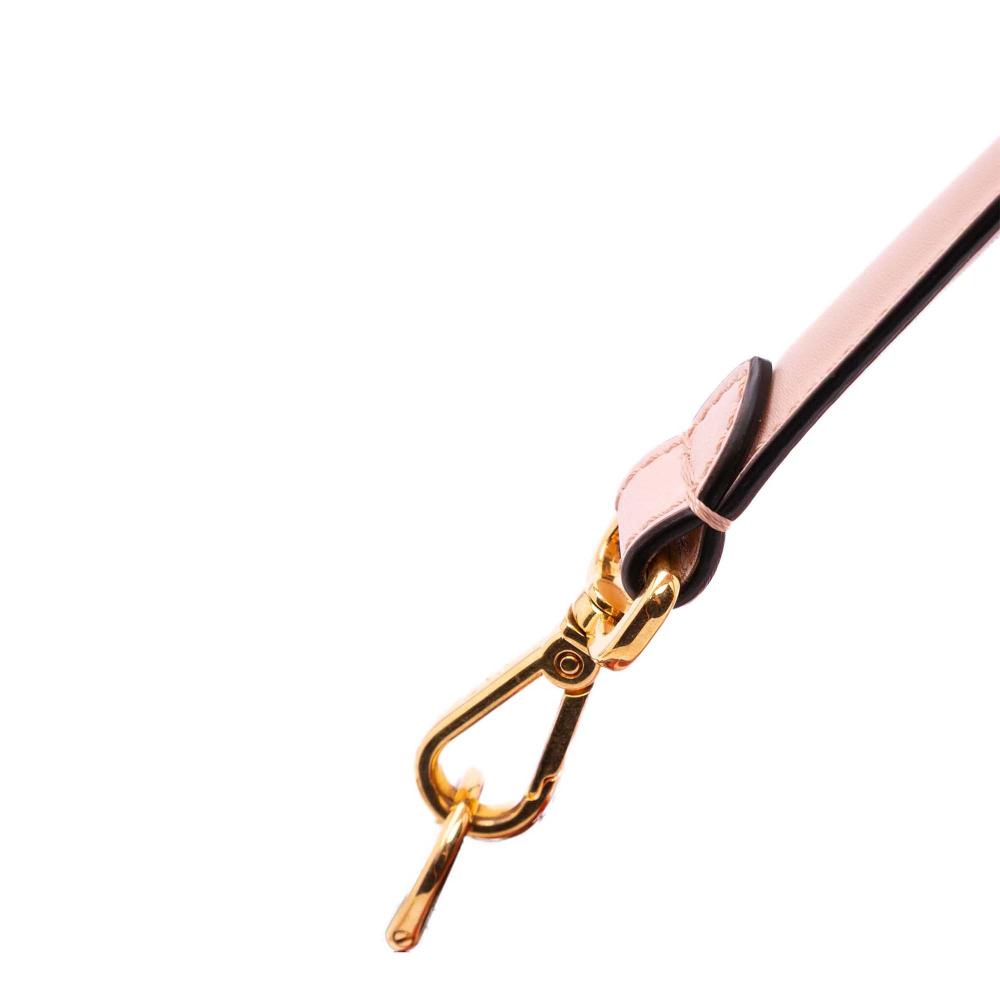 Fendi B Fendi Pink Canvas Fabric Zucca Embroidered Baguette Satchel Italy