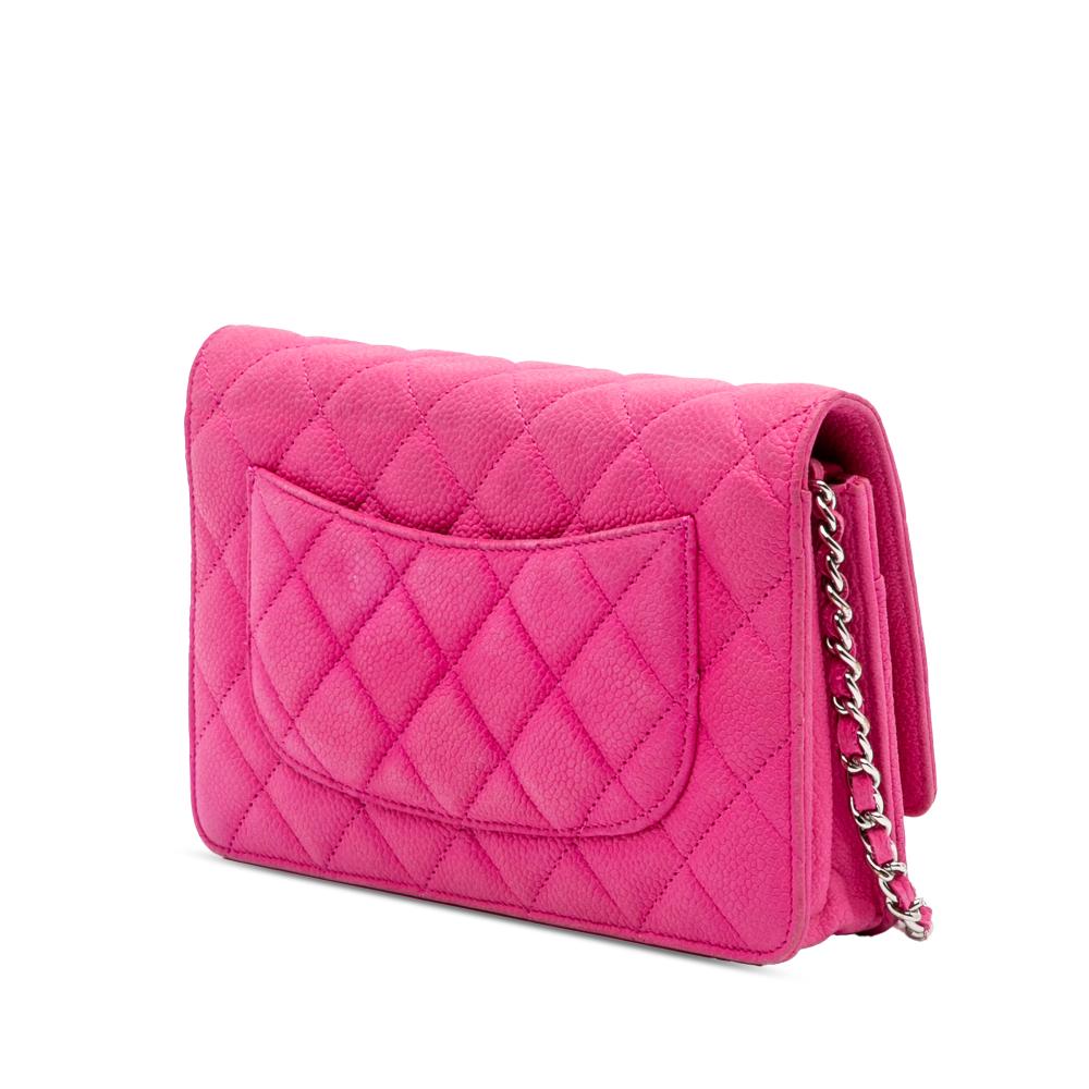 Chanel B Chanel Pink Caviar Leather Leather CC Caviar Wallet on Chain Spain