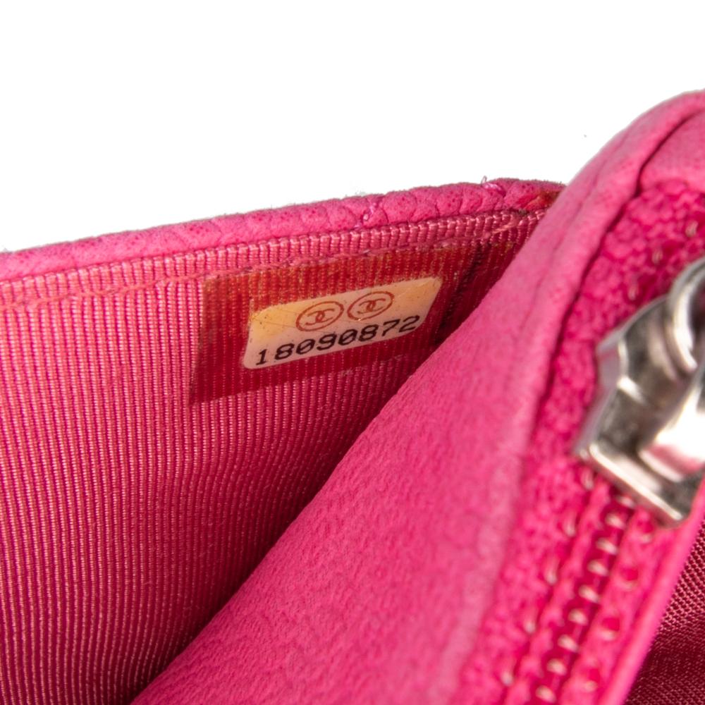 Chanel B Chanel Pink Caviar Leather Leather CC Caviar Wallet on Chain Spain