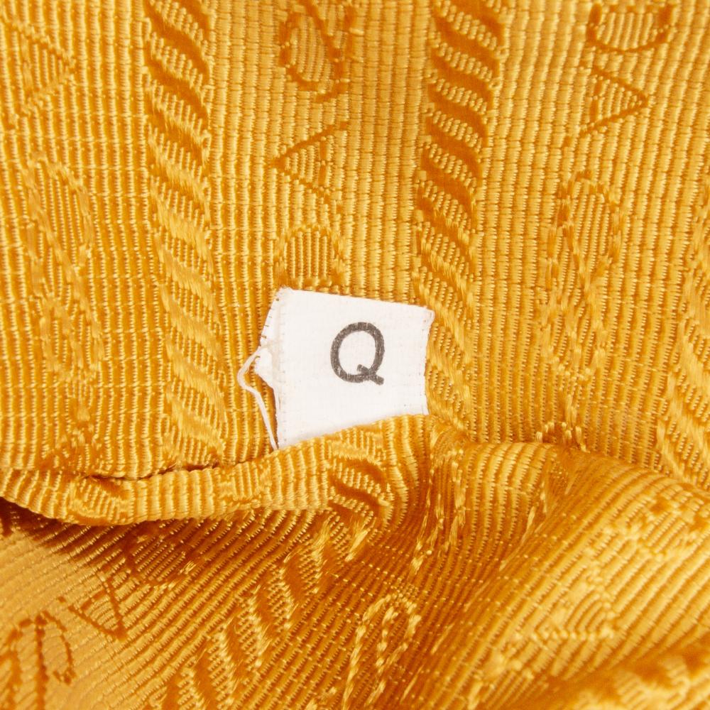 Prada B Prada Yellow Patent Leather Leather Vernice Gaufre Chain Tote Italy