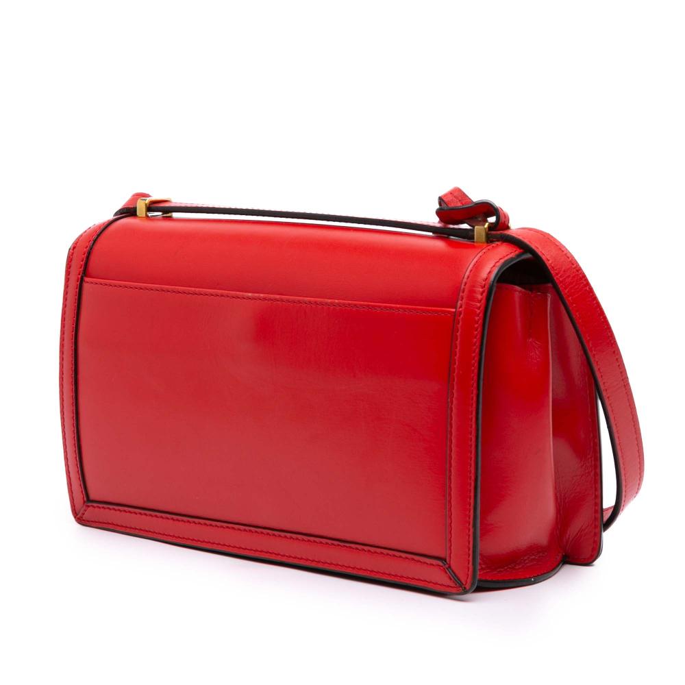 Loewe B LOEWE Red Calf Leather Medium Barcelona Crossbody Spain