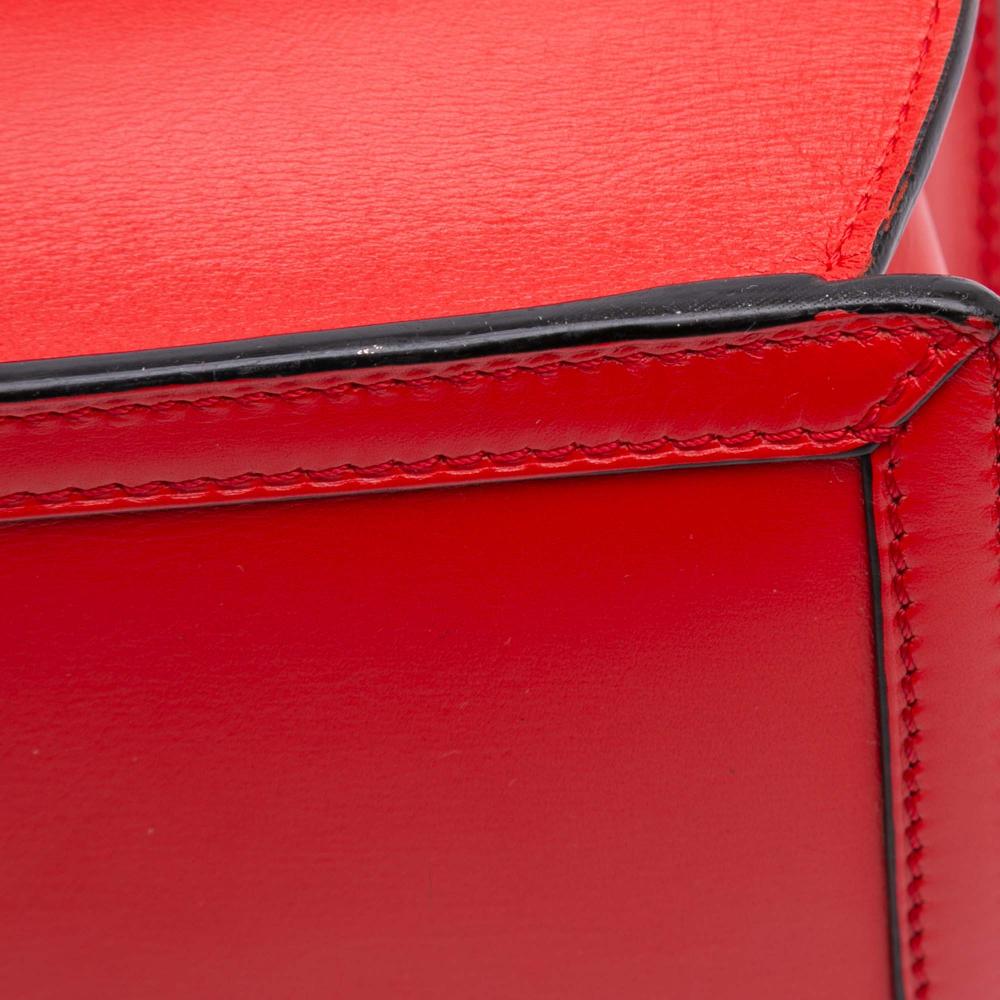 Loewe B LOEWE Red Calf Leather Medium Barcelona Crossbody Spain