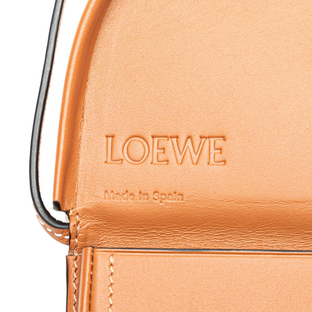 Loewe B LOEWE Brown Calf Leather Mini Soft skin Heel Pouch Spain